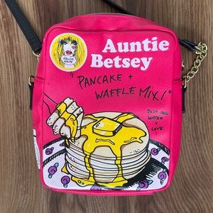Auntie Betsey Johnson Pancake Mix Crossbody Purse